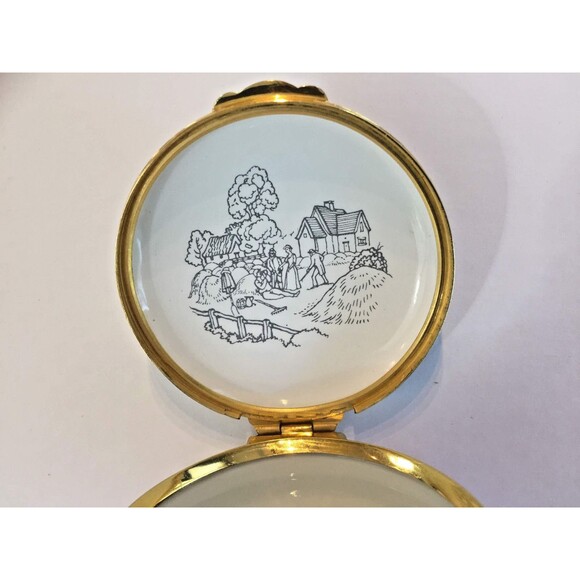 VTG 90's Crummles & Co. "Mother" Enamel Trinket Box From Gumps of San Francisco - Picture 6 of 8